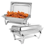 2/4/6Pack Chafing Dish Buffet Set Stainless Steel 8QT Food Servers and Warmers Fuel Holder for Party Catering Wedding - Image 6