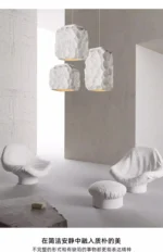 Wabi Sabi Style Japanese Style Chandelier New Design for Restaurant and Living Room Minimalist Chandelier for Homestay