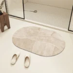 Absorbent bath mat diatom mud anti-slip bathroom rug