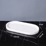 Minimalist Volakas White Natural Marble Set for Bathroom Luxury Soap Dispenser Toothbrush Holder Tray Bathroom Set
