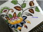 Bathroom Accessories Vintage Flower Ceramic Toothbrush Holder Bathroom Couple Toothbrush Toothpaste Storage Holder Bathroom