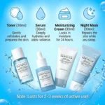 Centella Hyalu-Cica and Poremizing Travel Kit,Toner, Ampoule Serum,Face Moisturizer Cream and Night Sleeping Pack Mini 4pcs