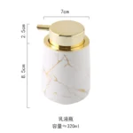 Matte Gold Ceramics Bathroom Set Decor Soap Dispenser Toothbrush Holder cup Soap Dish tray Mouthwash Cup bathroom Washing