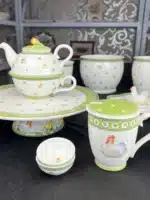 German tableware Easter series hen soup flat salad plate