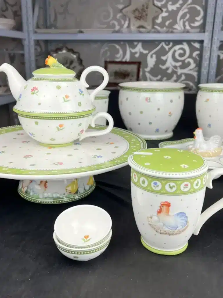 German tableware Easter series hen soup flat salad plate