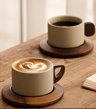 250ML European Style Porcelain Coffee Mug Creative Breakfast Milk Mug Exquisite Afternoon Tea Flower Tea Coffee Latte Cup