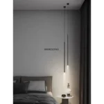 Modern Minimalist LED Longer Pendant Lights For Bedroom Bedside Reading Chandelier Lamps Living Room Bar Coffee Decor