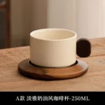 250ML European Style Porcelain Coffee Mug Creative Breakfast Milk Mug Exquisite Afternoon Tea Flower Tea Coffee Latte Cup