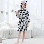 Blue Dinosaur Bath Robe for Boys 3 4 5 6 7 8 9 10 11 12 Years Shark Kids Bath Towel Robe Kigurumi Winter Baby Girls Bathrobe