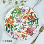 Tropical Rainforest Series Western Food Plate, Rice Bowl, Soup Pot, Tableware, Wizard of Oz Bone Porcelain Tableware, Gift