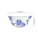 Vintage blue and white porcelain dinner plate set, bone china western tableware, home hotel restaurant Dim sum fruit steak