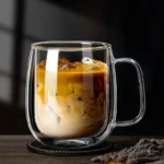 250/350/450ml Double Wall Glass Coffee Cup High Borosilicate Glass Mug Heat Resistant Coffee Milk Juice Water Cups with