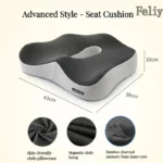 Memory Foam Office Chair Cushion Car Seat Support Pads Buttocks Pillow Massage Hips Orthopedic Pillow Coccyx Pain Relief