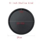 6 to 12inch Premium Non-Stick Pizza Pan Bakeware Carbon Steel Pizza Plate Round Deep Dish Pizza Pan Tray Mold Mould Baking Tools - Image 19