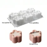 Silicone Mousse Cake Mold Square Flower Easy Using Non-stick Chocolate Dessert Baking Mold for Cake Decorating DIY Bakeware Tool - Image 7
