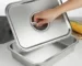 304 stainless steel plate tray rectangular square oven tray baking pot dish deep Japanese barbecue bbq cafeteria Storage