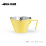 MHW-3BOMBER Espresso Measuring Cup 100ml Dual Pour Spouts & Accurate Scale Stainless Steel Shot Cup for Baristas – side