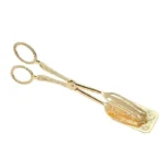 2pcs Food Tong Gold-plated Snack Cake Clip Salad Bread Pastry Clamp Baking Barbecue Tool Fruit Salad Cake Clip Kitchen