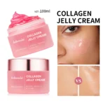 Goldoma Anti Aging Collagen Face Cream 100ml jar on white surface, front angle with label visible.