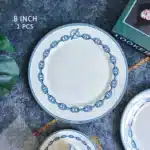 European Ceramic Western Dinner Plate Set, Steak Plate, Coffee Salad Tray, Dinnerware, Full Set, Simple Design, 10 ", 4 Pcs