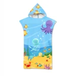Marine Animal Beach Bath Towel Microfiber Quick Dry Large Hooded Cloak Wetsuit Adult Cartoon Poncho Bathrobe for Swim Surf Towel - Image 22