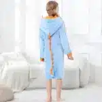 Blue Dinosaur Bath Robe for Boys 3 4 5 6 7 8 9 10 11 12 Years Shark Kids Bath Towel Robe Kigurumi Winter Baby Girls Bathrobe