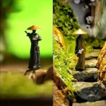 3PCS Mini Samurai Statue Set - Perfect for Car Dashboard Desk Decor – close-up detail