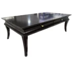 Minimalist coffee table with metal frame in a modern living room setting, Goldoma