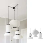 Wabi Sabi Pendant Lamps Rice Paper Chandelier Japan Style Hanging Light for Ceiling Living Room LED Light Room Decor Lustre
