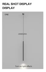 Modern Minimalist LED Longer Pendant Lights For Bedroom Bedside Reading Chandelier Lamps Living Room Bar Coffee Decor