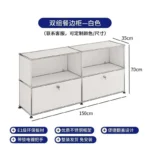 Modern Living Room Cabinet Modular Sideboard Storage Cabinets Combination TV Stand for Customizable Steel Frame Wood  Furniture - Image 20