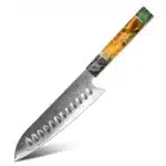 AMBER Kitchen Knife Set VG10 Damascus Steel Chef Knife Kitchen Accessories Professional Chef knives Cooking Tools Wood