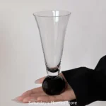 Creative Crystal Glass Glasses Cocktail Goblet Glass Cup Colorful Ball Champagne Glass Cold Drink Cup Juice Cup Beverage Cup