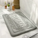 Inyahome High Quality Rectangle Bath Mat Bathroom Bedroom Non-slip Mats Foam Rug Shower Carpet for Bathroom Kitchen Bedroom