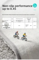 Forest Flower non slip bath mat with 3D clustered design in bathroom