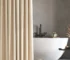 Thick Imitation Linen Shower Curtain Polyester Waterproof Shower Curtain Bath Curtains For Bathroom Bathtub Large Bathing