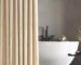 Thick Imitation Linen Shower Curtain Polyester Waterproof Shower Curtain Bath Curtains For Bathroom Bathtub Large Bathing