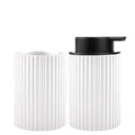Hand Foaming Bottle with Toothbrush Cup Strip Design Bathroom Countertop Hand Washing Foaming Dispenser Bottle – close-up