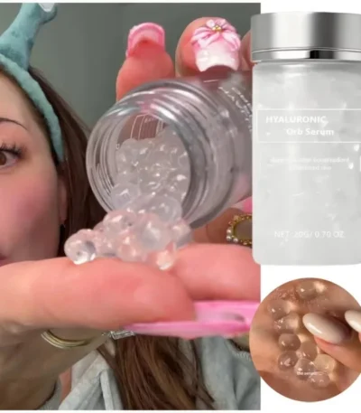 Hyaluronic Orb Serum Spherical Particles Beads Face Essence Deep Hydration Plumping Firming Moisturizer