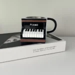 New Unique Musical Instrument Coffee Mug Creative 3D Saxophone Violin Cup Novel Mugs Milk Cup High-End Gift Desktop