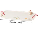 Creative Cartoon Cute Girl Heart Red Mushroom Ceramic Tableware Single Handle Bowl Soup Pot Breakfast Plate – in a cozy room