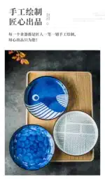 Japanese Ceramic Plate Household Turnip Plate Deep Plates Shallow Plate Turnip Dish Restaurant Hotel Creative Tableware