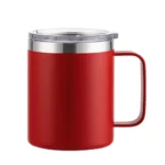 12oz Stainless Steel Mug with Handle Insulated Coffee Cup Insulated Tumbler Sliding Lid Gift for Camping, Office, Home,