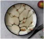 Plum blossom decorative dessert plate Decorative plate Western food plate plates Japanese kiln transformation Ceramic
