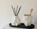 Rock Shape Mouthwash Mug Ceramic Toothbrush Cup Storage Tray Portable Travel Toothbrush Mug Vanity Sink Bathroom Accessories