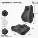Memory Foam Office Chair Cushion Car Seat Support Pads Buttocks Pillow Massage Hips Orthopedic Pillow Coccyx Pain Relief