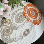 Vintage Lace Placemat Embroidered Table Cloth Dining Room Decorative Table Mats Party Wedding Antique Coffee Coasters