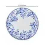 Vintage blue and white porcelain dinner plate set, bone china western tableware, home hotel restaurant Dim sum fruit steak