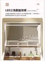 Compact LED Makeup Vanity Desk with Stool and Mirror – styled in a modern Vanities setting
