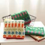 Kawaii Japanese Pure Cotton Towels Cute Vegetable Absorbent Towel Thick Soft Face Skin-friendly Bath Towel for Kids &